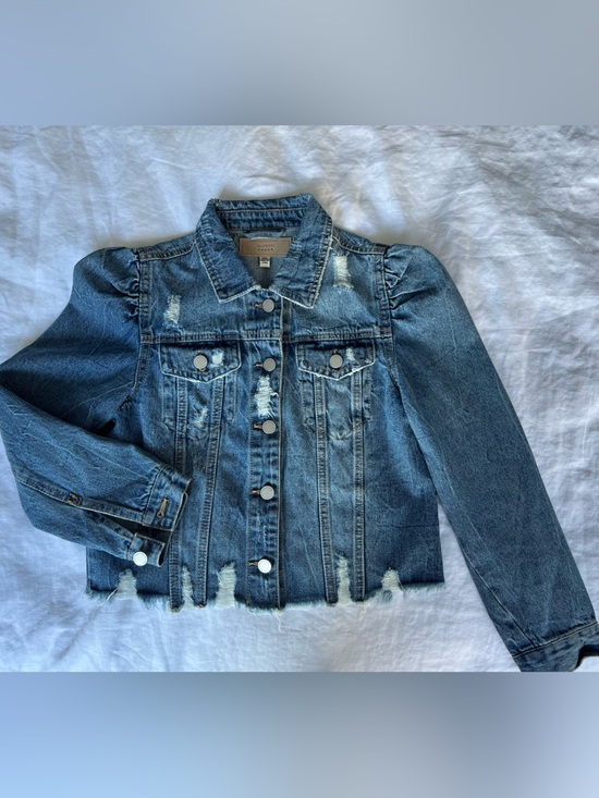 Blank NYC Jackets & Blazers - Blank NYC Distressed Denim Jacket Size XS EUC